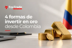 Cuatro formas de invertir en oro desde Colombia: oro físico, ETF, acciones mineras y CFD sobre XAUUSD